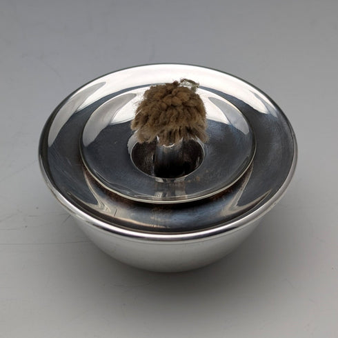 Circa 1875 British antique silver plate bachelor tea kettle set