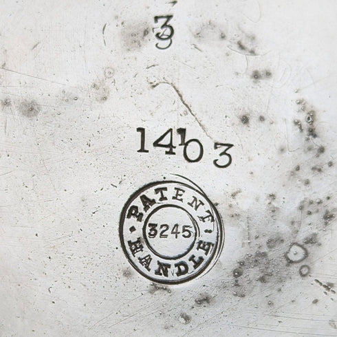 Circa 1875 British antique silver plate bachelor tea kettle set