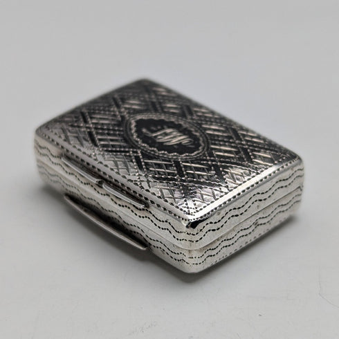 1834 年英國古董純銀油醋汁配海綿 Edwin Jones