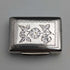 1834 British antique sterling silver vinaigrette with sponge by Edwin Jones