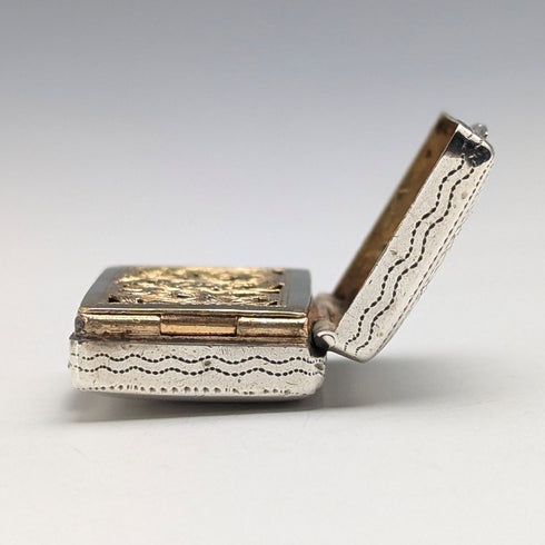 1834 年英國古董純銀油醋汁配海綿 Edwin Jones