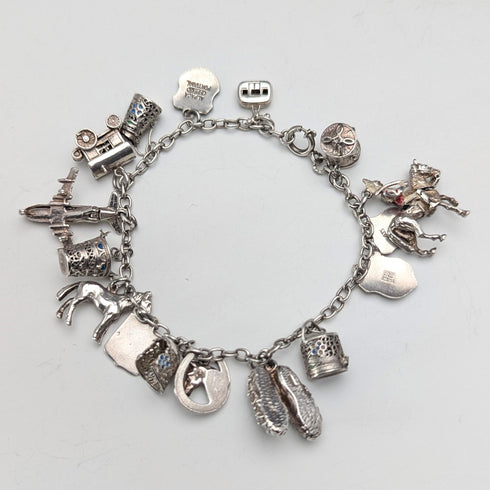 1970 年代英國復古純銀吊飾手鍊 32 克