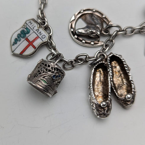 1970 年代英國復古純銀吊飾手鍊 32 克