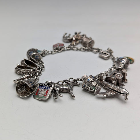 1970 年代英國復古純銀吊飾手鍊 32 克