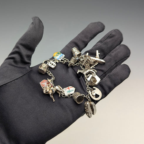 1970 年代英國復古純銀吊飾手鍊 32 克