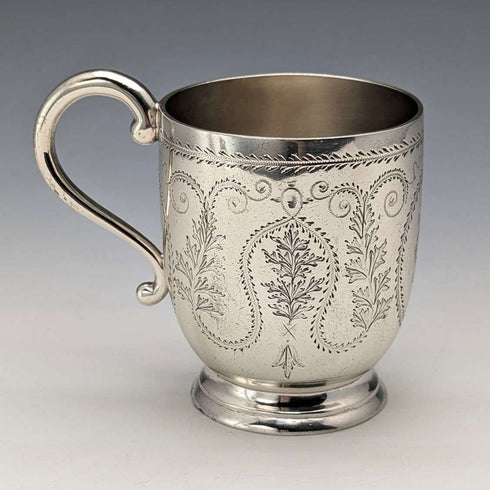 1868 年英國古董純銀馬克杯 135 克 Arthur Sibley