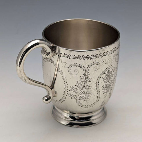 1868 年英國古董純銀馬克杯 135 克 Arthur Sibley