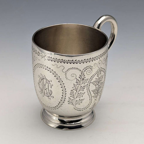 1868 年英國古董純銀馬克杯 135 克 Arthur Sibley