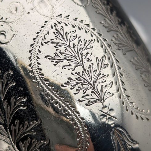 1868 British antique sterling silver mug 135g Arthur Sibley