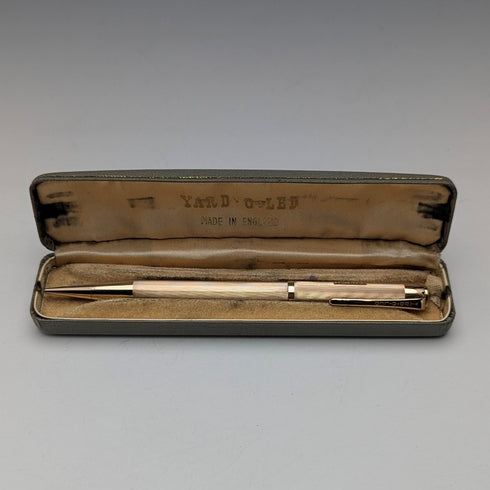 英国ヴィンテージ ヤード・オ・レッド ロールドゴールド 推進式ペンシル ケース入