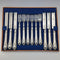 Late 19th Century British Antique Silver Plate Cutlery Set of 6 Pairs Barker Brothers