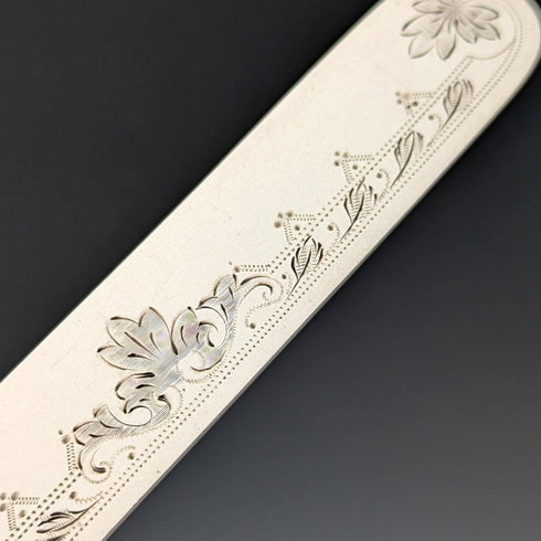 Late 19th Century British Antique Silver Plate Cutlery Set of 6 Pairs Barker Brothers