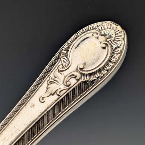 Late 19th Century British Antique Silver Plate Cutlery Set of 6 Pairs Barker Brothers