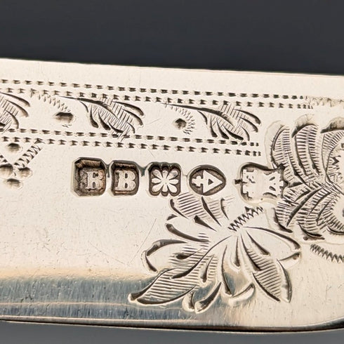 Late 19th Century British Antique Silver Plate Cutlery Set of 6 Pairs Barker Brothers