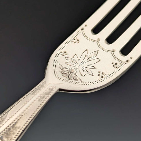 19 世紀末英國古董鍍銀餐具 6 對套裝 Barker Brothers
