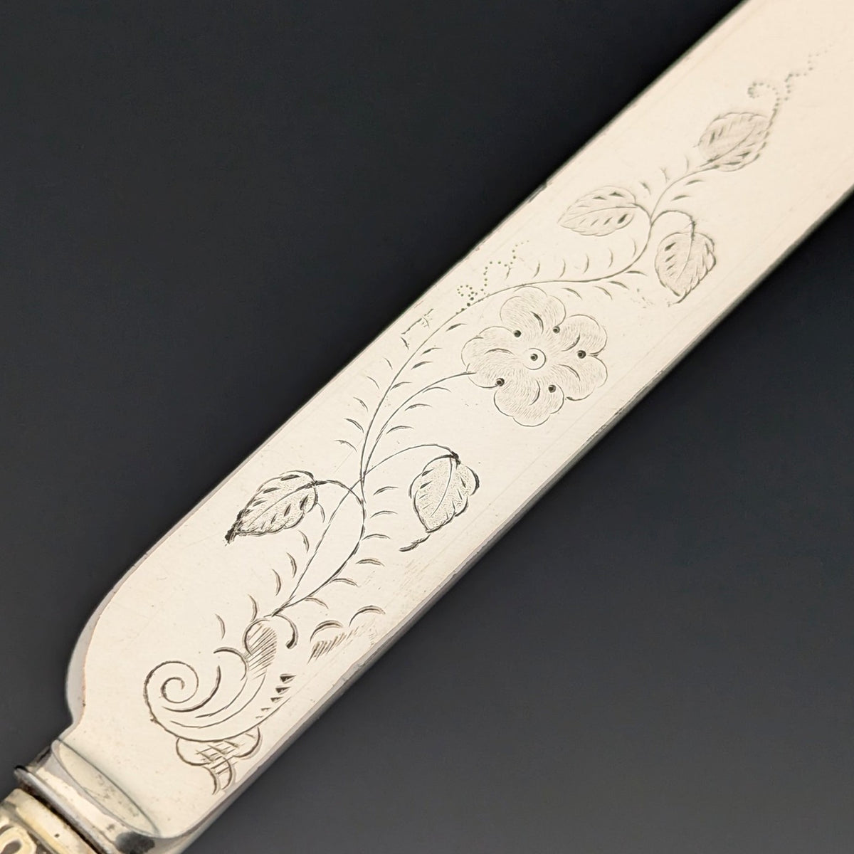新しいスタイル 1882年 英国アンティーク シルバープレート カトラリー6ペア 金属工芸