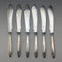 Circa 1900 British Antique 800 Silver Handle Cutlery Set of 6 by Mappin & Webb