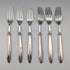 Circa 1900 British Antique 800 Silver Handle Cutlery Set of 6 by Mappin & Webb