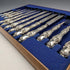 Late 19th Century British Antique Silver Plate Cutlery Set of 9 Pairs Martin & Hall