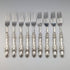 Late 19th Century British Antique Silver Plate Cutlery Set of 9 Pairs Martin & Hall