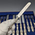 Late 19th Century British Antique Silver Plate Cutlery Set of 9 Pairs Martin & Hall