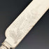 1890 British antique white mother-of-pearl handle dessert cutlery set of 10 in wooden box