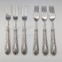 Circa 1890 British antique pure silver cutlery set of 6 pairs, total weight 655g, John Aldwinckle & Thomas Slater, wooden box
