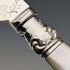 Circa 1890 British antique white mother-of-pearl handle dessert cutlery set of 5.5 in wooden box