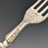 Circa 1890 British antique white mother-of-pearl handle dessert cutlery set of 5.5 in wooden box