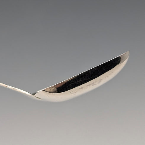 1822 British antique sterling silver tea caddy spoon by Thomas Bartleet