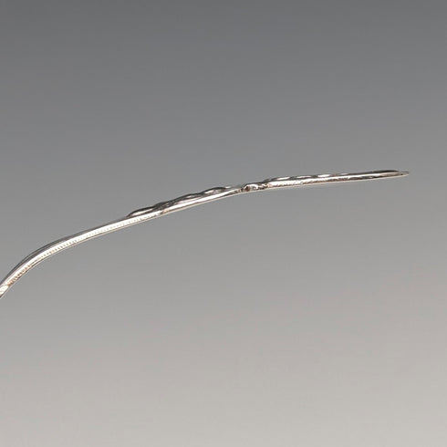 1822 British antique sterling silver tea caddy spoon by Thomas Bartleet