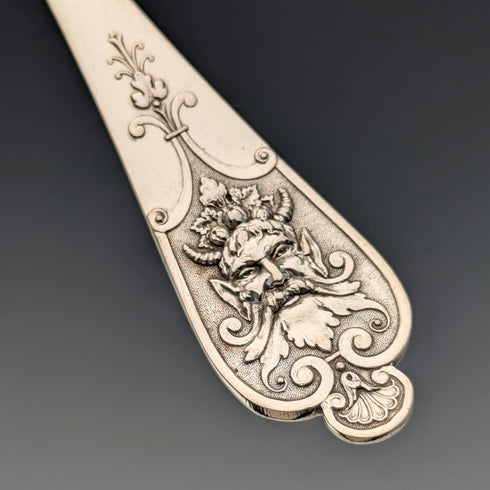 ドイツアンティーク コンチネンタルシルバー製 スプーン10+1セット 計205g