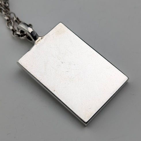 1977 年英國復古純銀錠吊飾 1/2 金衡盎司,搭配純銀鍊