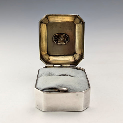 Vintage Sterling Silver Ring Box / Jewelry Box BIRKS