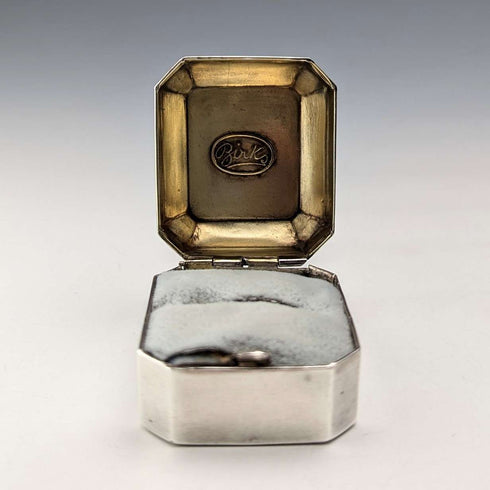 Vintage Sterling Silver Ring Box / Jewelry Box BIRKS