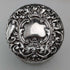 1902 British antique pure silver lid cut glass jar WJ Myatt & Co