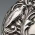 1902 British antique pure silver lid cut glass jar WJ Myatt & Co