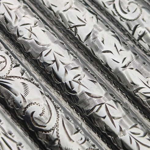 1905 British antique sterling silver cigarette case 60g Samuel M Levi