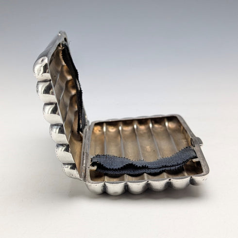 1905 British antique sterling silver cigarette case 60g Samuel M Levi