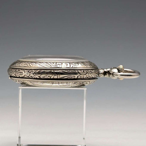 1900年左右 古董 ROSSKOPF 懷錶 直徑55mm 鐵路錶 可動品