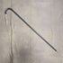 1929 British vintage gentleman's curved handle pure silver decorated walking stick, 83cm