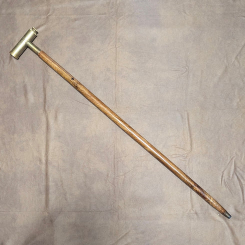 Vintage British gentleman's telescoping handle walking stick, 85cm, T.BRIGG & SONS