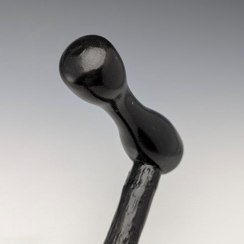 英国ヴィンテージ 紳士用 L字ハンドル ブランブルシャフト ステッキ 杖 91cm