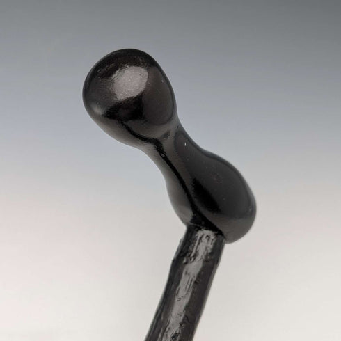 British Vintage Men's L-Handle Bramble Shaft Walking Stick 91cm