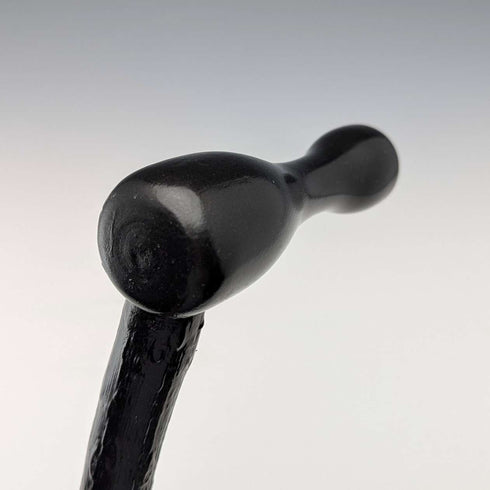 British Vintage Men's L-Handle Bramble Shaft Walking Stick 91cm