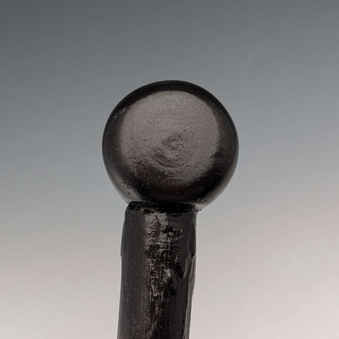 British Vintage Men's L-Handle Bramble Shaft Walking Stick 91cm