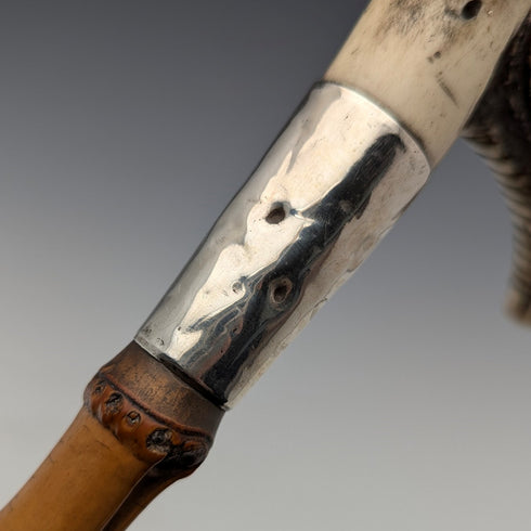 1886 年英國古董鹿角馬鞭,50 厘米