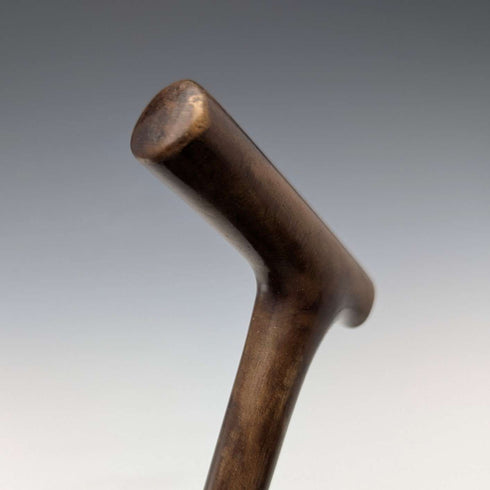 1883 British antique ladies clutch handle pure silver decorated walking stick 81cm