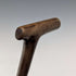 1883 British antique ladies clutch handle pure silver decorated walking stick 81cm