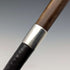 1883 British antique ladies clutch handle pure silver decorated walking stick 81cm